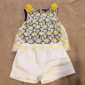 Little Lass summer outfit with flowers